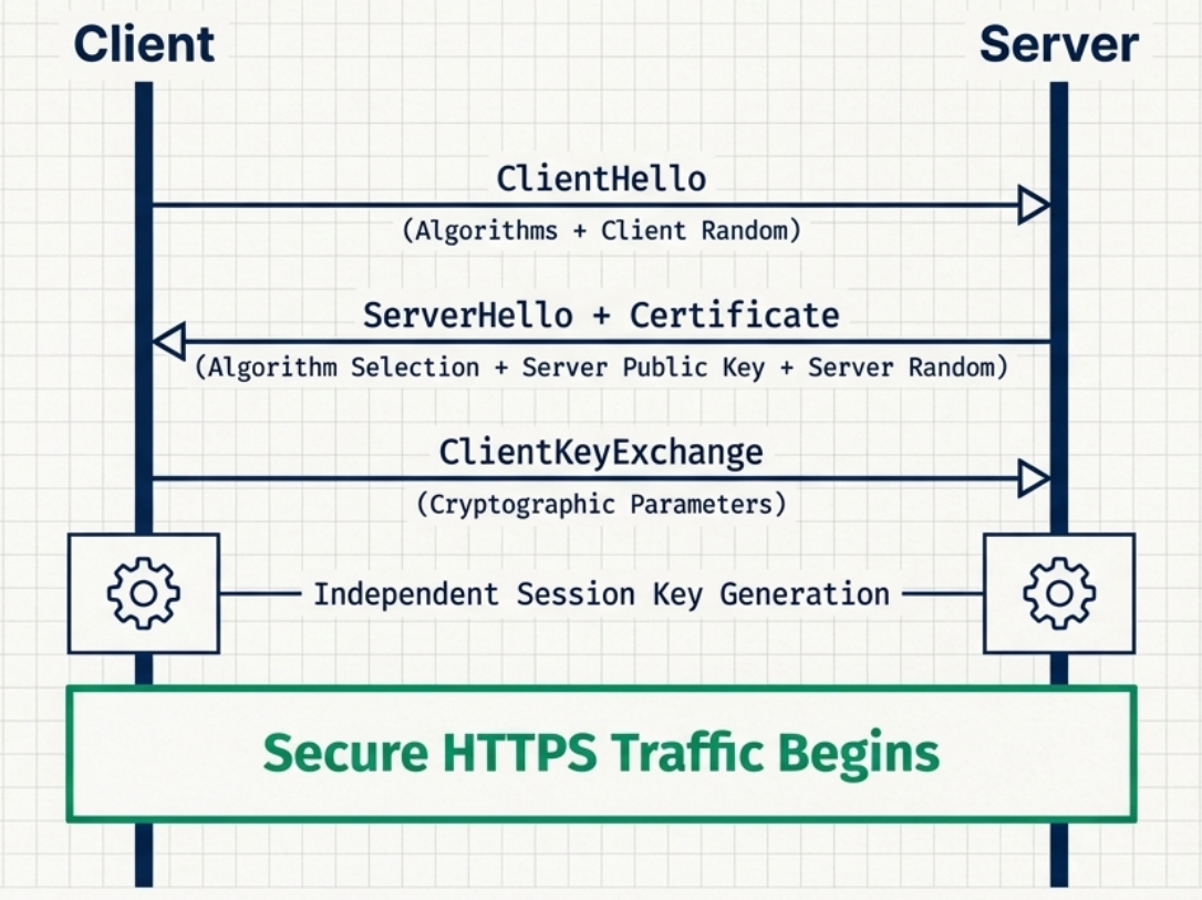 TLS Handshake Pre Encryption
